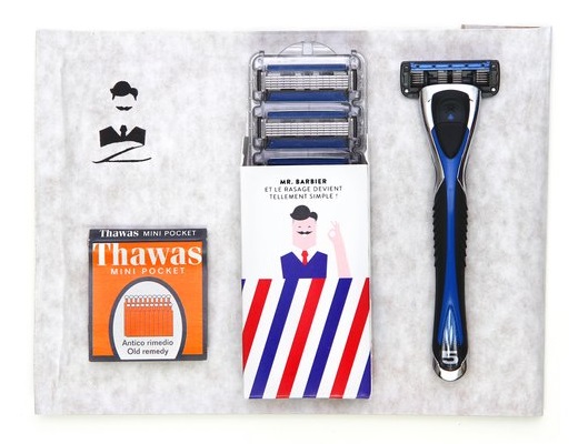 kit 5 lames et cadeau monsieur barbier